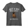 Solo Un Ragazzo Che Ama Cani Bullmastiff - Maglietta Divertente per Amanti dei Cani - Regalo per Chi Ama i Bullmastiff