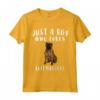Solo Un Ragazzo Che Ama Cani Bullmastiff - Maglietta Divertente per Amanti dei Cani - Regalo per Chi Ama i Bullmastiff