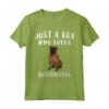Solo Un Ragazzo Che Ama Cani Bullmastiff - Maglietta Divertente per Amanti dei Cani - Regalo per Chi Ama i Bullmastiff