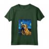 Bullmastiff Notte Stellata Van Gogh - Maglietta Arte con Collo a V - Ideale per Amanti dei Cani e dell'Arte