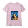 Bullmastiff Notte Stellata Van Gogh - Maglietta Arte con Collo a V - Ideale per Amanti dei Cani e dell'Arte