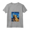 Bullmastiff Notte Stellata Van Gogh - Maglietta Arte con Collo a V - Ideale per Amanti dei Cani e dell'Arte