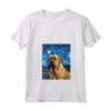 Bullmastiff Notte Stellata Van Gogh - Maglietta Arte con Collo a V - Ideale per Amanti dei Cani e dell'Arte