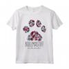 Bullmastiff Mama Floreale Zampa - Maglietta Leggera per Mamme di Bullmastiff e Amanti dei Cani