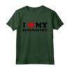 I Heart Bullmastiff Maglietta - Abbigliamento Divertente per Amanti dei Cani - Ideale per Regali e Feste
