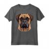Carino Bullmastiff Faccia Cartoon Puppy Dog Lover Maglietta - Ideale per Amanti del Bullmastiff - Regalo per Addestratori e Allevatori