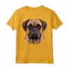 Carino Bullmastiff Faccia Cartoon Puppy Dog Lover Maglietta - Ideale per Amanti del Bullmastiff - Regalo per Addestratori e Allevatori