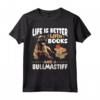 Razza canina Bullmastiff - La vita è migliore con un libro e un Maglietta - Ideale per Regali di Compleanno, Natale e Feste