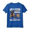 Razza canina Bullmastiff - La vita è migliore con un libro e un Maglietta - Ideale per Regali di Compleanno, Natale e Feste