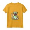 Donna Peace Sign Hand Bullmastiff per Bambini, Uomo e Donna - Maglietta Giornata della Terra con Collo a V - Ideale per la Celebrare insieme al tuo Cane