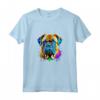 Bullmastiff Pop Art - Dog Lover Splash Art Maglietta - Ideale per Amanti e Proprietari di Bullmastiff