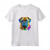 Bullmastiff Pop Art - Dog Lover Splash Art Maglietta - Ideale per Amanti e Proprietari di Bullmastiff