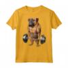 Bullmastiff Dog Muscle Training - T-shirt con Bilanciere e Alzate di Spalle - Ideale per Amanti dei Cani e Appassionati di Fitness