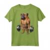 Bullmastiff Dog Muscle Training - T-shirt con Bilanciere e Alzate di Spalle - Ideale per Amanti dei Cani e Appassionati di Fitness