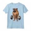 Bullmastiff Dog Muscle Training - T-shirt con Bilanciere e Alzate di Spalle - Ideale per Amanti dei Cani e Appassionati di Fitness