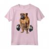 Bullmastiff Dog Muscle Training - T-shirt con Bilanciere e Alzate di Spalle - Ideale per Amanti dei Cani e Appassionati di Fitness