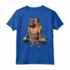 Bullmastiff Dog Muscle Training - T-shirt con Bilanciere e Alzate di Spalle - Ideale per Amanti dei Cani e Appassionati di Fitness