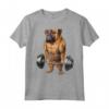 Bullmastiff Dog Muscle Training - T-shirt con Bilanciere e Alzate di Spalle - Ideale per Amanti dei Cani e Appassionati di Fitness