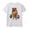 Bullmastiff Dog Muscle Training - T-shirt con Bilanciere e Alzate di Spalle - Ideale per Amanti dei Cani e Appassionati di Fitness