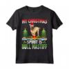 Bullmastiff Santa Hat - My Christmas Spirit Is Bullmastiff Maglietta - Festive Xmas Party Shirt for Dog Lovers