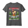 Bullmastiff Santa Hat - My Christmas Spirit Is Bullmastiff Maglietta - Festive Xmas Party Shirt for Dog Lovers