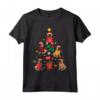 Bullmastiff Christmas Tree Dog - Funny Gift Maglietta per Amanti dei Cani - Ideale per Natale