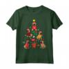 Bullmastiff Christmas Tree Dog - Funny Gift Maglietta per Amanti dei Cani - Ideale per Natale