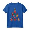 Bullmastiff Christmas Tree Dog - Funny Gift Maglietta per Amanti dei Cani - Ideale per Natale
