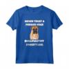 Never Trust a Person with Your Bullmastiff - Maglietta per Proprietari di Cane Bullmastiff - Regalo Unico per Amanti dei Cani