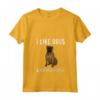 Donna Piacciono Cani e Tre Persone Bullmastiff Maglietta con Collo a V - Divertente Design per Amanti dei Cani - Regalo per Amante dei Bullmastiff