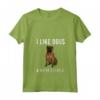 Donna Piacciono Cani e Tre Persone Bullmastiff Maglietta con Collo a V - Divertente Design per Amanti dei Cani - Regalo per Amante dei Bullmastiff