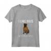 Donna Piacciono Cani e Tre Persone Bullmastiff Maglietta con Collo a V - Divertente Design per Amanti dei Cani - Regalo per Amante dei Bullmastiff