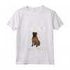 Donna Piacciono Cani e Tre Persone Bullmastiff Maglietta con Collo a V - Divertente Design per Amanti dei Cani - Regalo per Amante dei Bullmastiff