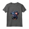 Donna Bullmastiff Patriotic American Flag USA Occhiali da sole Cane Maglietta con Collo a V - Ideale per il 4 luglio e altre festività patriottiche