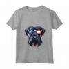 Donna Bullmastiff Patriotic American Flag USA Occhiali da sole Cane Maglietta con Collo a V - Ideale per il 4 luglio e altre festività patriottiche
