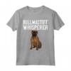 Il Cane Susurra Bullmastiff Maglietta - Regalo Divertente per Amanti dei Cani - Ideale per Proprietari di Bullmastiff
