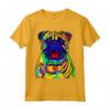 Fantastico cane BullMastiff artistico divertente colorato Maglietta - Design Pop Art e Astratto - Ideale per Amanti dei Cani e Proprietari di BullMastiff
