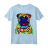 Fantastico cane BullMastiff artistico divertente colorato Maglietta - Design Pop Art e Astratto - Ideale per Amanti dei Cani e Proprietari di BullMastiff