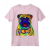 Fantastico cane BullMastiff artistico divertente colorato Maglietta - Design Pop Art e Astratto - Ideale per Amanti dei Cani e Proprietari di BullMastiff