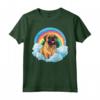 Carino Bullmastiff Rainbow Cloud Puppy Dog Lover Maglietta - Regalo divertente per Amanti dei Bullmastiff - Felicità tra le nuvole con il mio Bullmastiff