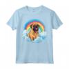 Carino Bullmastiff Rainbow Cloud Puppy Dog Lover Maglietta - Regalo divertente per Amanti dei Bullmastiff - Felicità tra le nuvole con il mio Bullmastiff