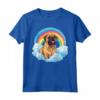 Carino Bullmastiff Rainbow Cloud Puppy Dog Lover Maglietta - Regalo divertente per Amanti dei Bullmastiff - Felicità tra le nuvole con il mio Bullmastiff