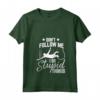 Donna Divertente Bungee Jumping Amante - Maglietta Unisex con Collo a V - Don't follow me I do stupid things