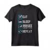 Eat Sleep Bungee Jumping - Maglietta Sport Estremi Bungy Jumping per Uomini e Donne - Ideale come Regalo per gli Amanti dell'Adrenalina