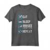 Eat Sleep Bungee Jumping - Maglietta Sport Estremi Bungy Jumping per Uomini e Donne - Ideale come Regalo per gli Amanti dell'Adrenalina
