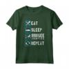Eat Sleep Bungee Jumping - Maglietta Sport Estremi Bungy Jumping per Uomini e Donne - Ideale come Regalo per gli Amanti dell'Adrenalina