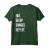 Eat Sleep Bungee Jumping Repeat - Maglietta Hobby per Amanti del Bungee Jumping - Ideale per Compleanno