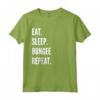 Eat Sleep Bungee Jumping Repeat - Maglietta Hobby per Amanti del Bungee Jumping - Ideale per Compleanno