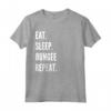 Eat Sleep Bungee Jumping Repeat - Maglietta Hobby per Amanti del Bungee Jumping - Ideale per Compleanno