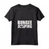 Donna Bungee Jumping Maglietta con Collo a V - Design Jumper che Salta dal Ponte - Ideale per gli Amanti dello Sport Estremo